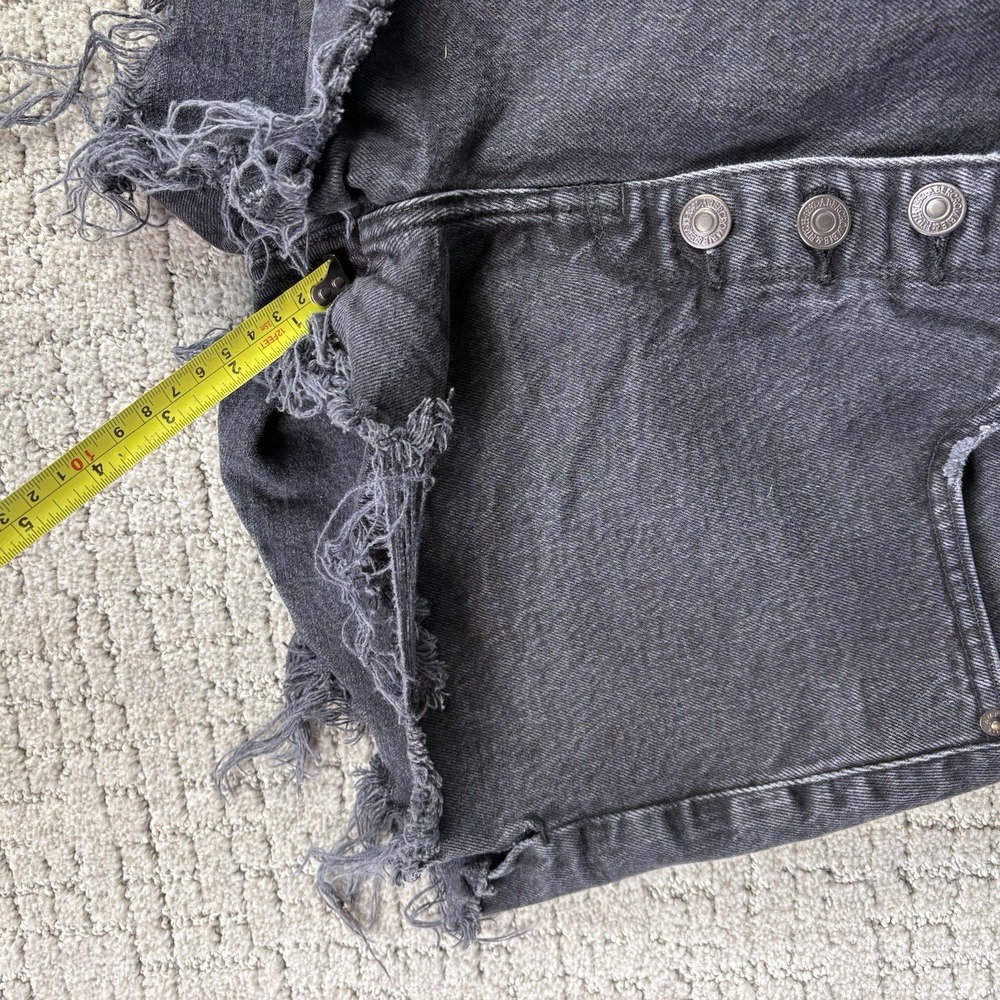 Abercrombie & Fitch The Mom Short High Rise Denim Shorts Curve Love Size 25/0 - Picture 7 of 8